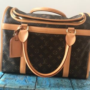 Louis Vuitton dog carrier